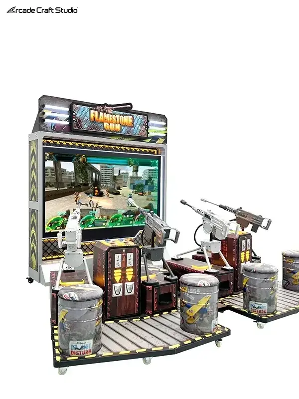 Flamestone Gun 4 Players Shooting Arcade Machine
