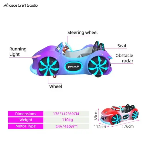 SuperCar Amusement Park Kids Electronic Car