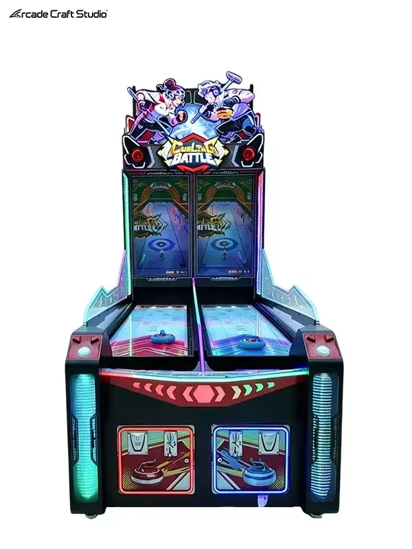 Curling Battle Coin Operated Arcade Machine