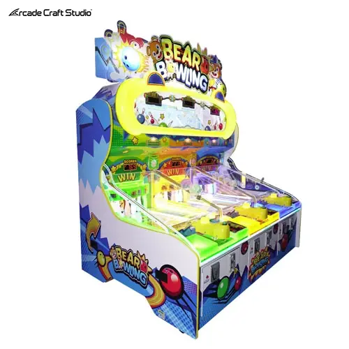 Bear Bowling Kids Arcade Bowling Pinball Machine