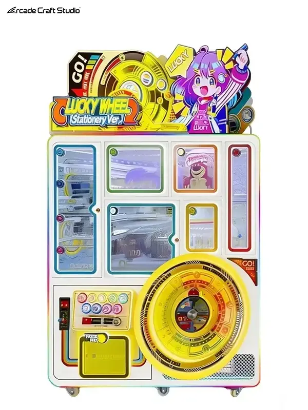 Lucky Wheel Coin Operated Prize Machine