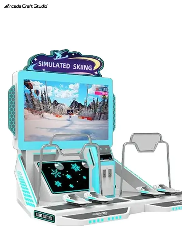 2 Players Skiing Arcade Game Simulator