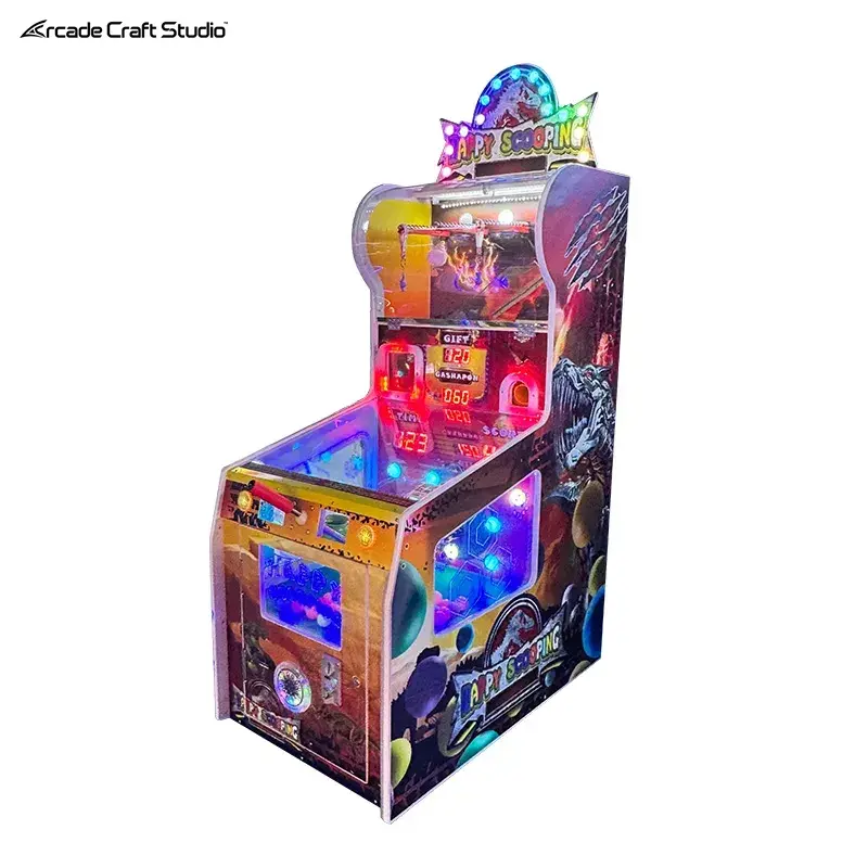 Happy Scooping Catching Ball Ticket Game Machine