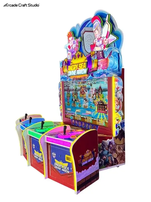 Angry Sea Divine Arrow 4 Player Arcade Ticket Redemption Game