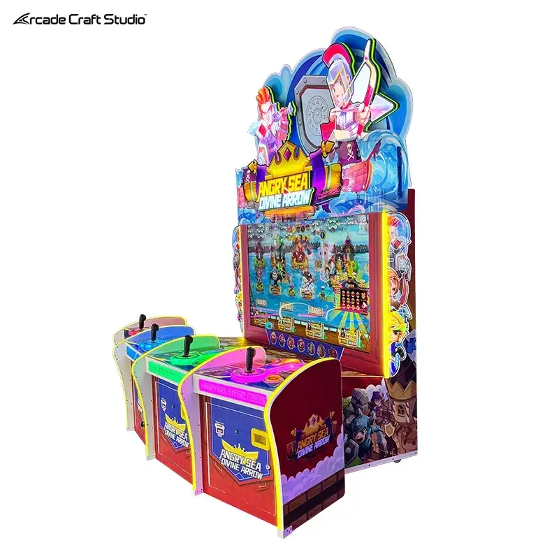 Angry Sea Divine Arrow 4 Player Arcade Ticket Game