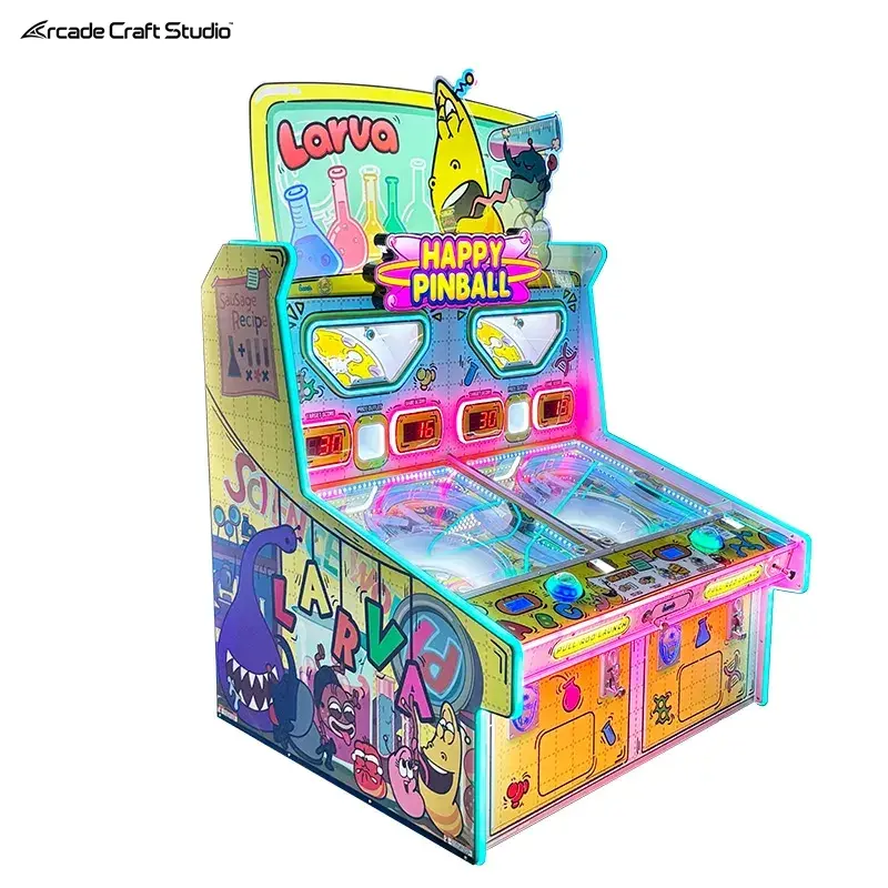 Happy Pinball 2 Players Ticket Game Machine