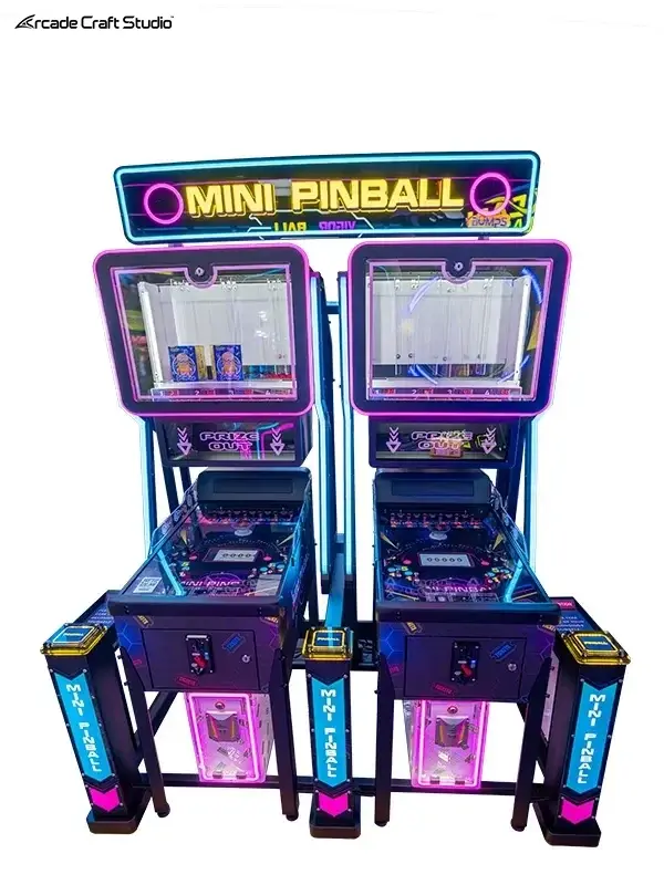 Mini Pinball 2 Players Coin Operated Pinball Machine