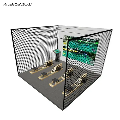 4 Players Projected Interactive AR Rowing Simulator