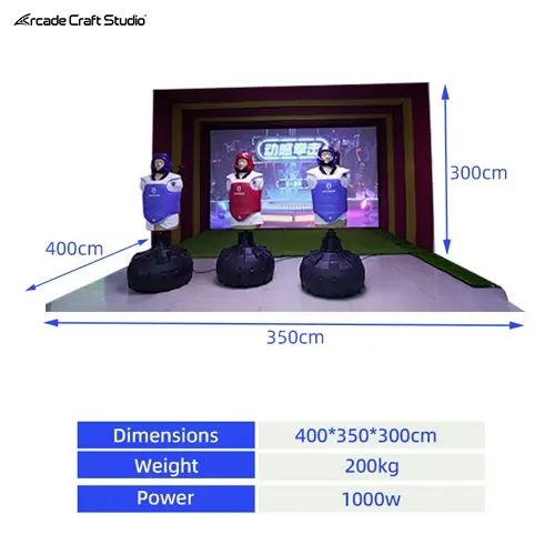 Projection Interactive Boxing Simulator
