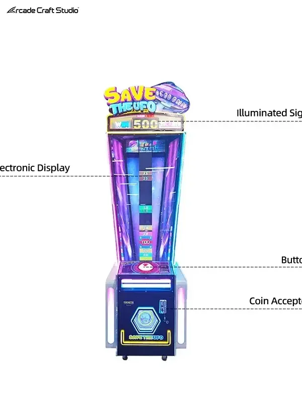 Save The UFO Ticket Redemption Game Machine