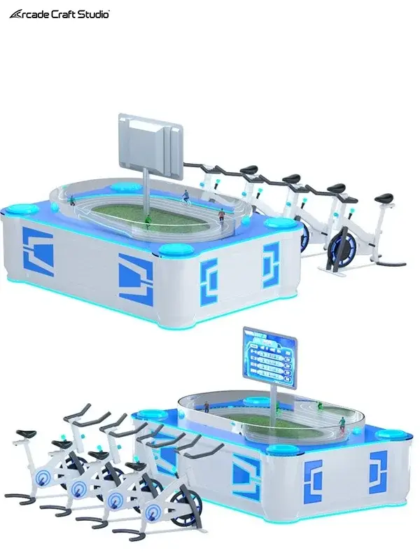 Sand Table Synchronous 4 Person Bicycle Arcade