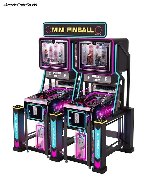 Mini Pinball 2 Players Coin Operated Pinball Machine