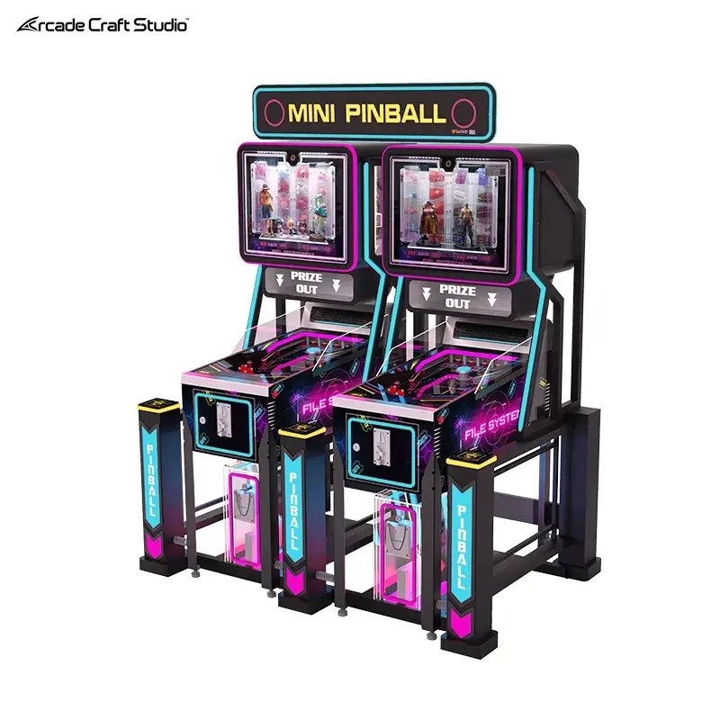 Mini Pinball 2 Players Coin Operated Pinball Machine