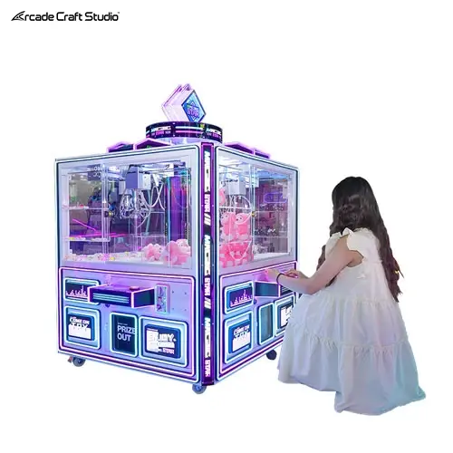 4 Players Magic Star Arcade Crane Claw Machine