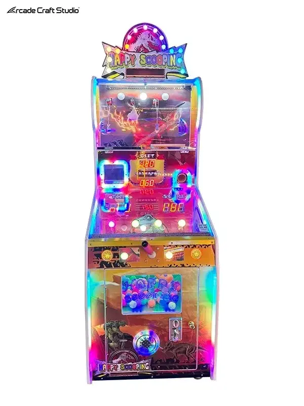 Happy Scooping Catching Ball Redemption Game Machine