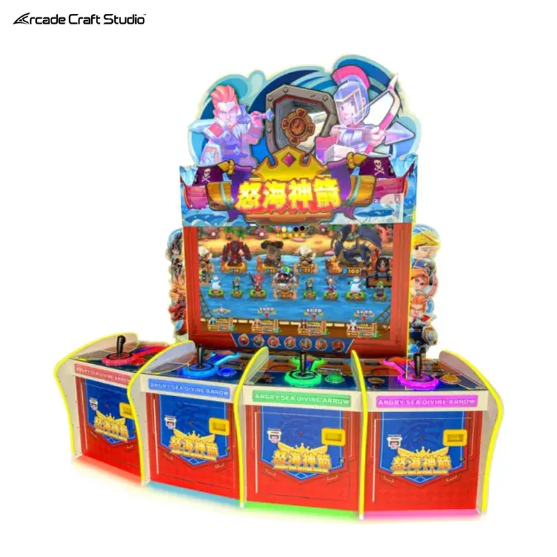 Angry Sea Divine Arrow 4 Player Arcade Ticket Game