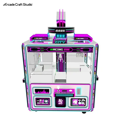 4 Players Magic Star Arcade Crane Claw Machine