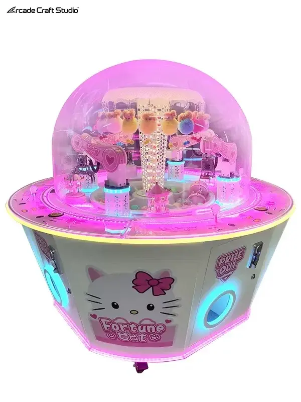 Fortune Cat 4 Players Prize Claw Machine
