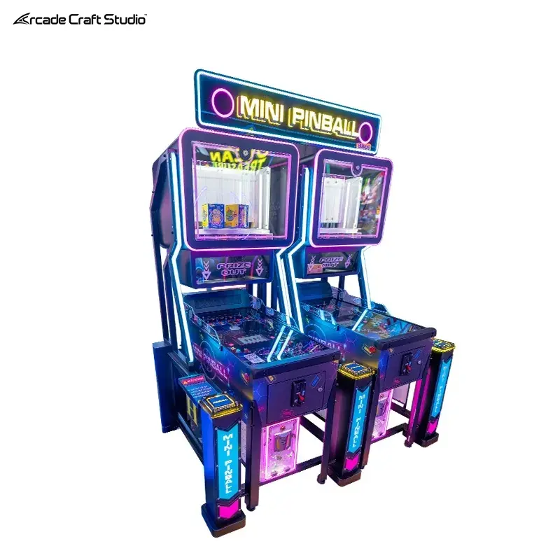 Mini Pinball 2 Players Coin Operated Pinball Machine