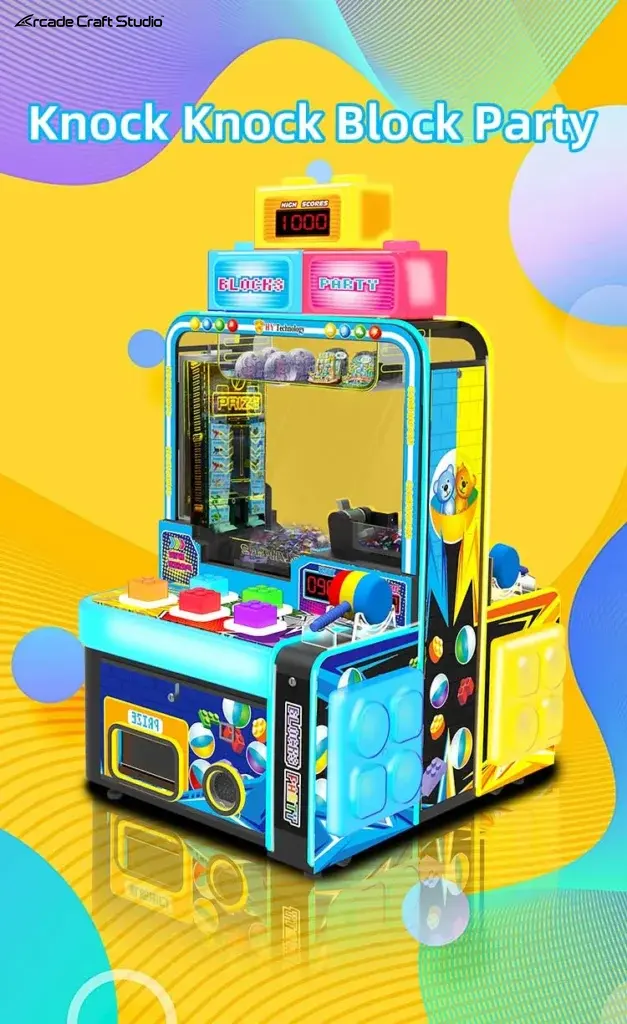 Blocks Party 4 Players Arcade Hammer Machine