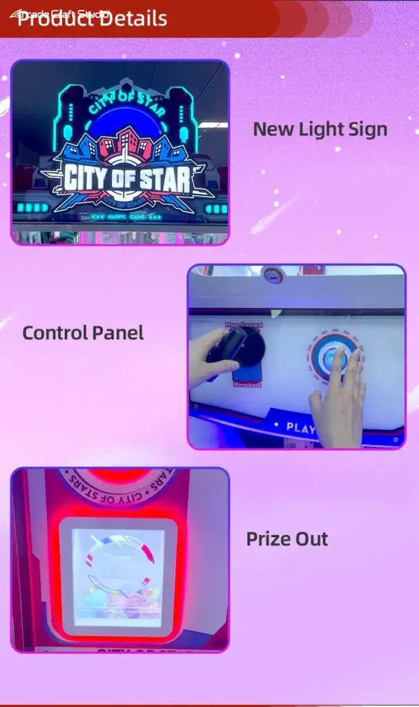 City Of Star 4 Players Toy Grabber Claw Machine
