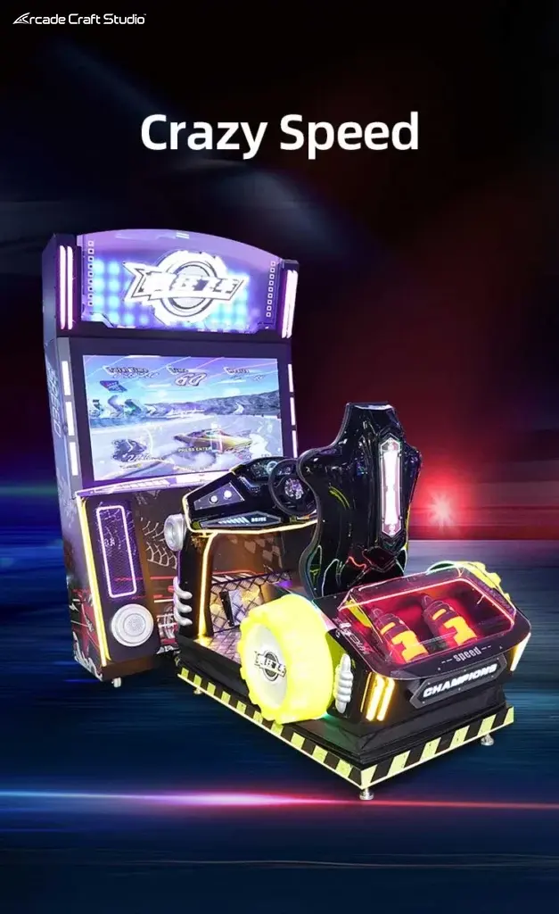 Crazy Speed Racing Game Arcade Cabinet