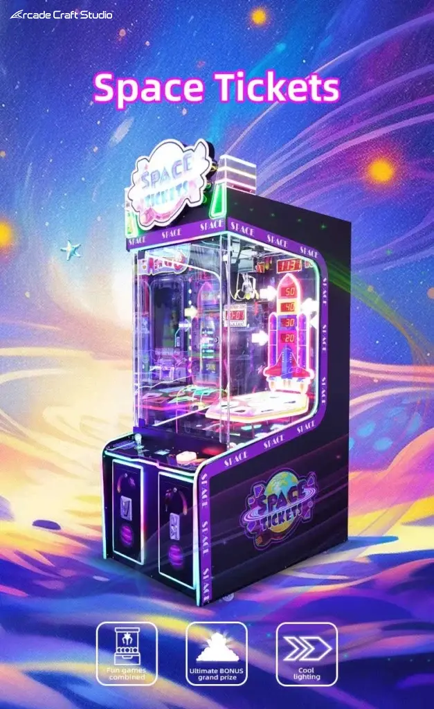 Space Tickets Ticket Arcade Ticket Claw Machine