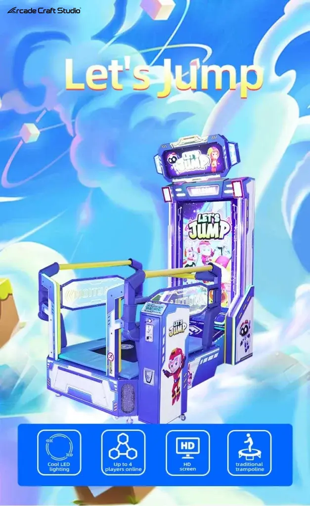 Let’s Jump Kids Trampoline Jump Arcade Coin Operated Video Games