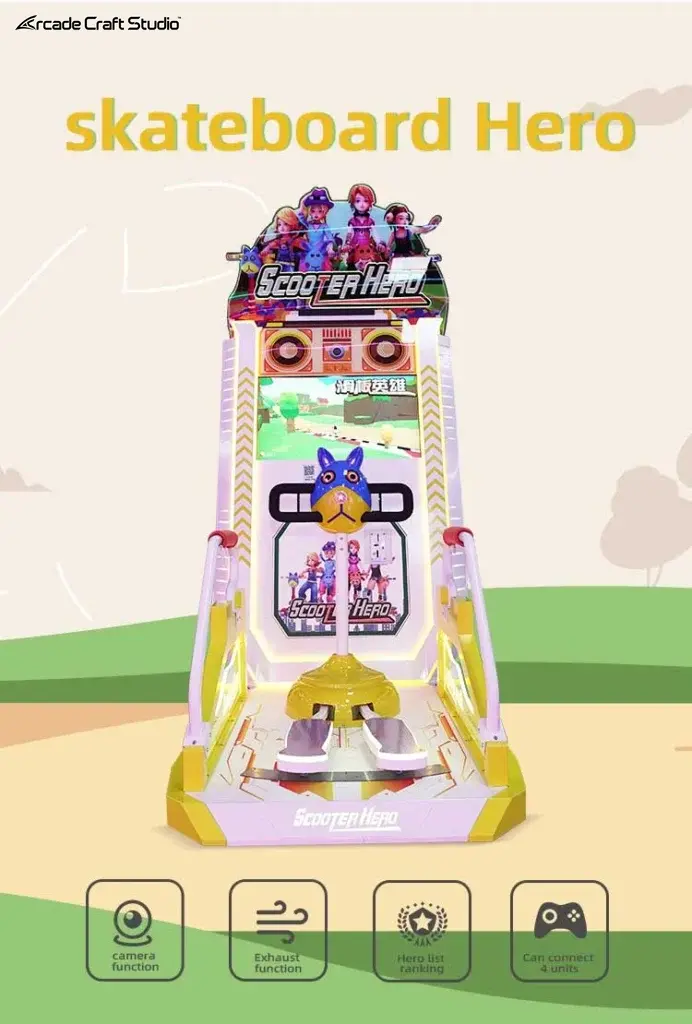 Kids Scooter Hero Skateboard Arcade