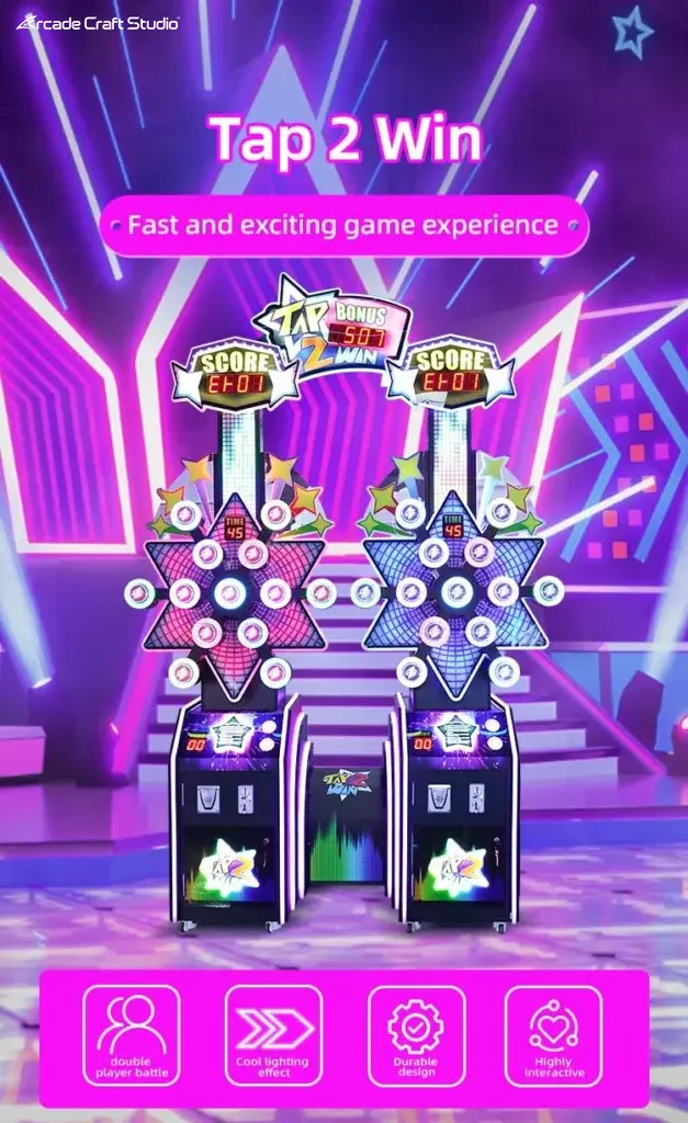 Tap 2 Win Catch The Light Arcade Ticket Game