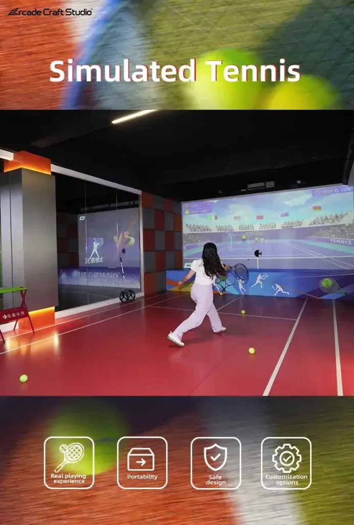 Interactive Projection Indoor Tennis Simulator