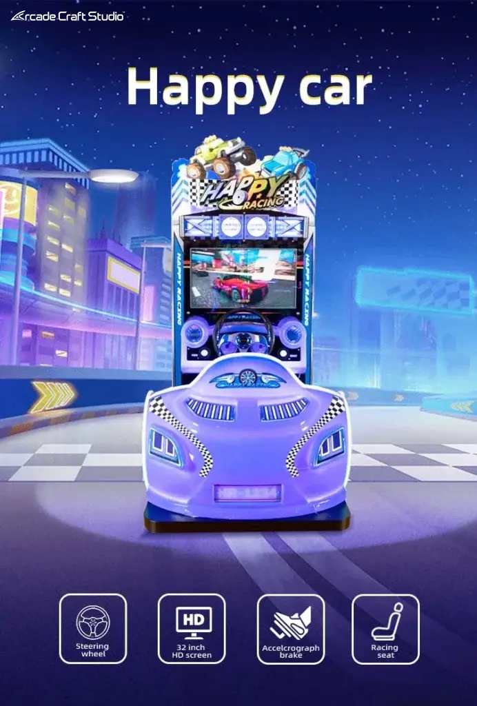 Happy Racing Car Racing Arcade Game Machines