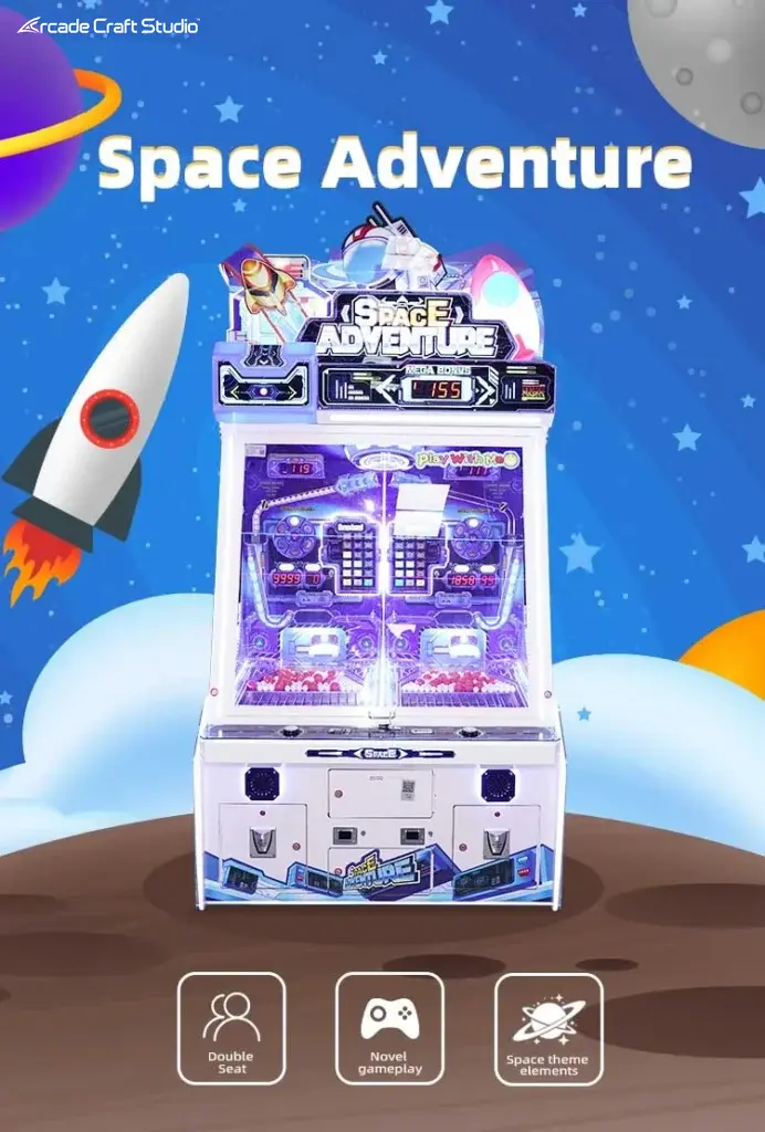 Space Adventure Ball Pusher Arcade Game