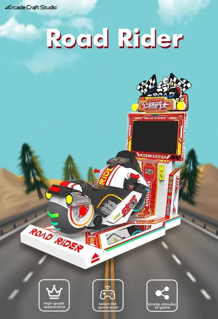Road Rider Kids Motorcycle Arcade Game