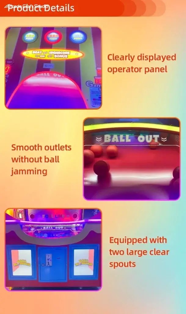 Ball Monster Ticket Game Arcade