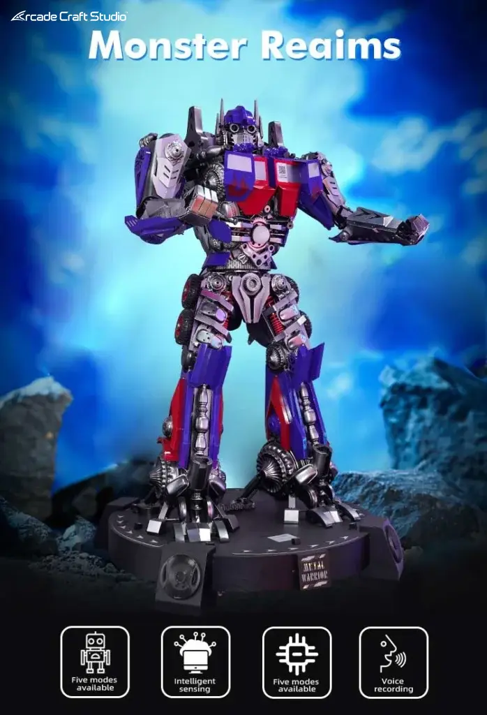 Metal Warrior Amusement Park Welcome Robot