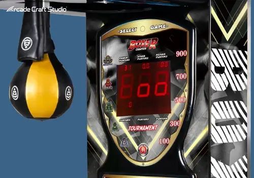 Black King Punching Bag Game Machine (Old Style)