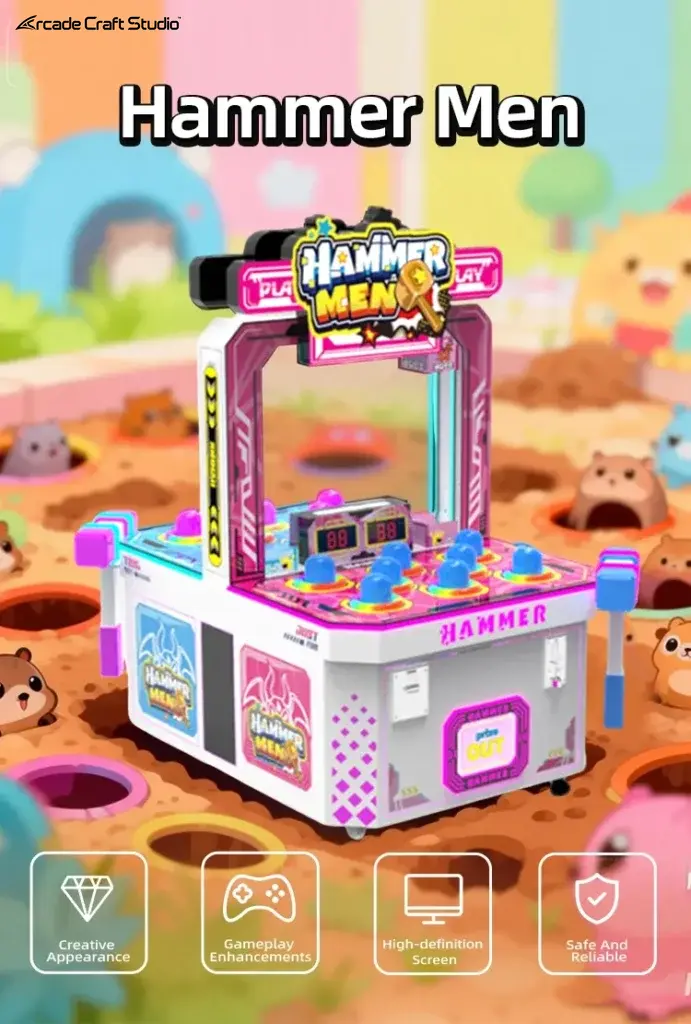 Hammer Men Mole Hitting Arcade Game Machine