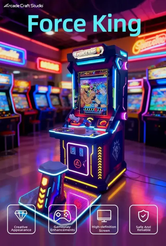 Force King Arm Wrestling Arcade Strength Tester Machine