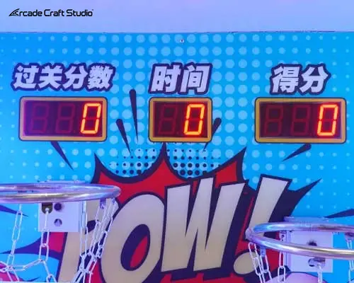 2 Players Kids Arcade Basketball Machine