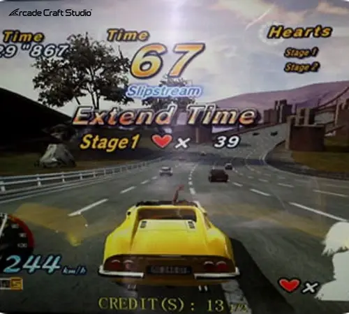 2 Players Car Driving Arcade Game