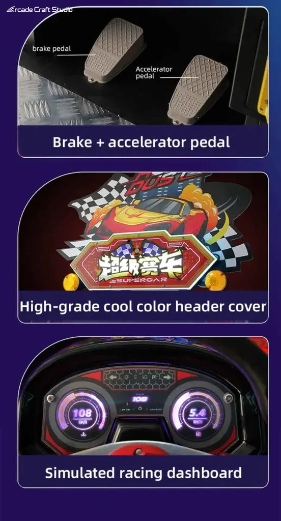 Super Car Racing Arcade Machine
