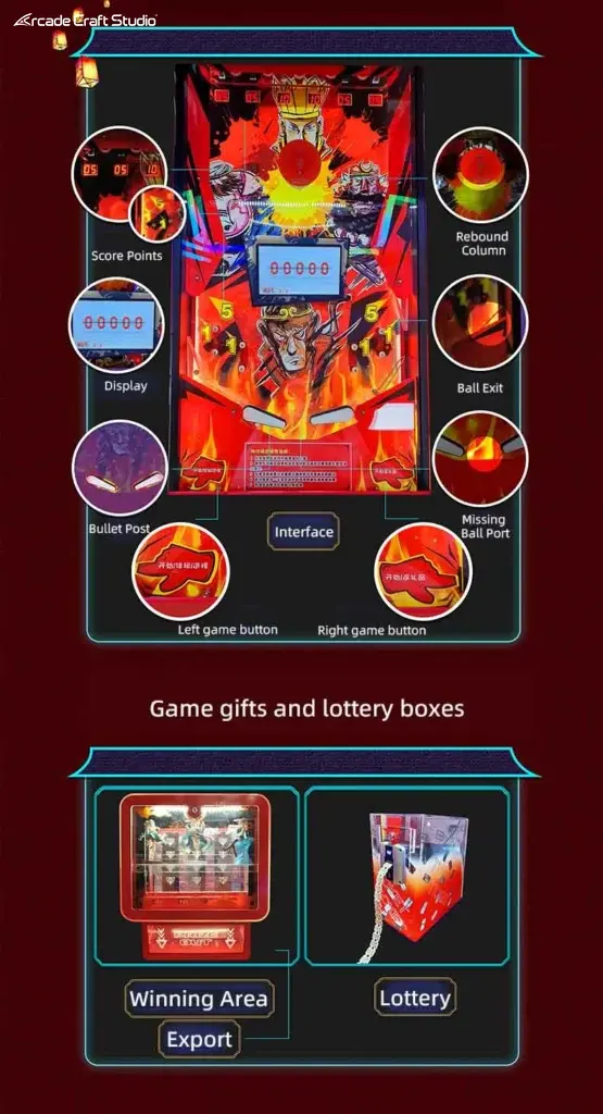 Monkey King Mini Pinball Machine
