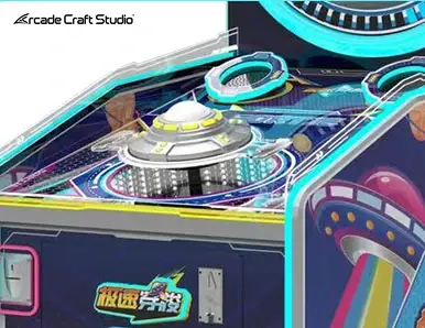 Spaceship Theme Ticket Video Game Machine