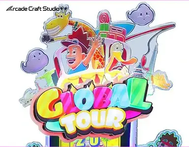 Global Tour Ticket Arcade Game Machine