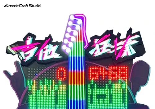 Guitar Strumming Hammer Arcade Game Machine
