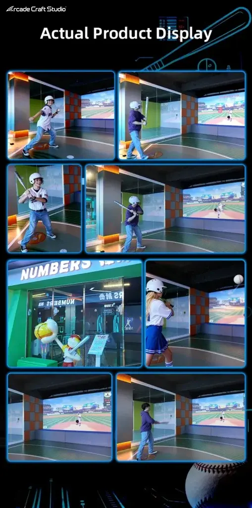 Indoor Baseball Hitting Cage Simulator