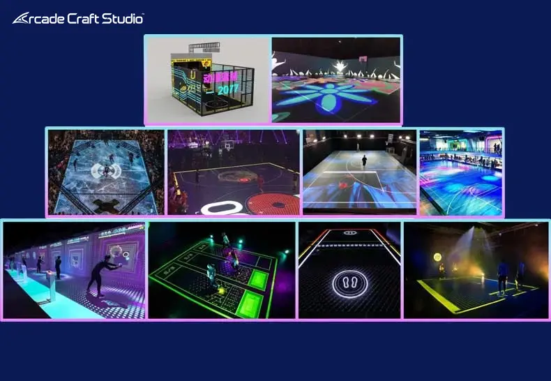 Indoor Basketball Hoop Arcade With Projection Interactive