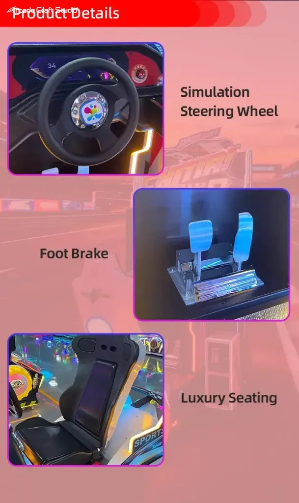ACE Racing Car Racing Simulator Arcade Machine