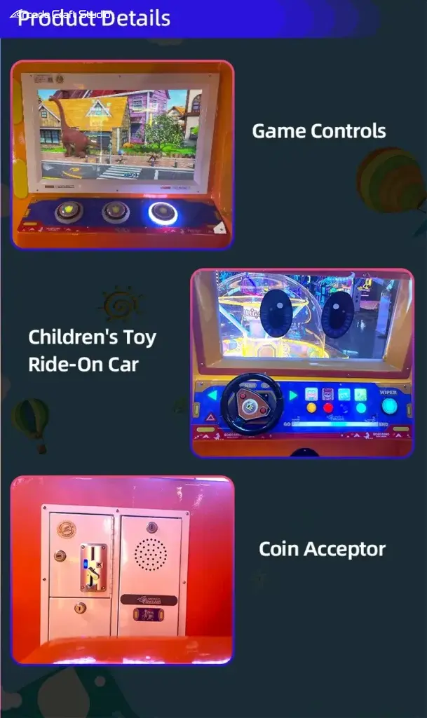 Liantya Elephant Bus Coin Operated Kiddie Ride
